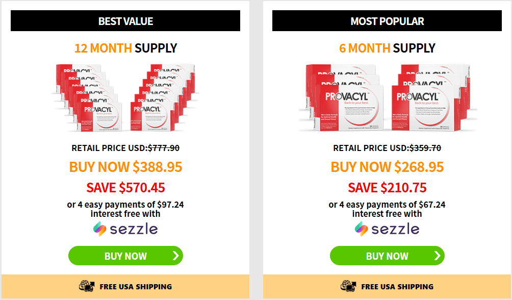 Provacyl price